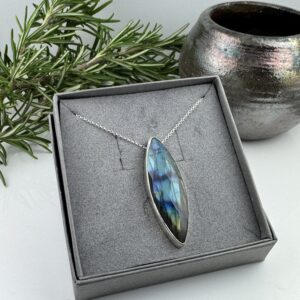Labradorite and Silver Necklace