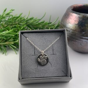 Silver Paw Print Necklace