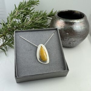 Large Bumblebee Jasper Pendant