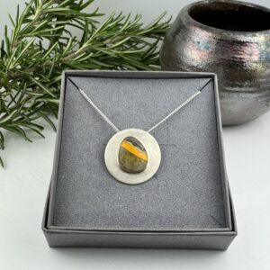 Jasper and Gold Pendant