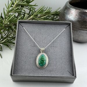 Green 'Crinkle' Pendant